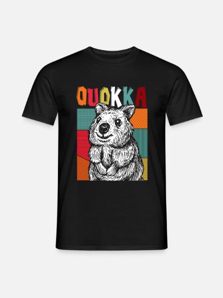 Quokka Lieblingstier - Männer T-Shirt - Schwarz