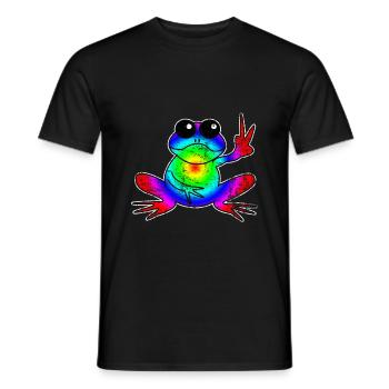 grenouille - T-shirt homme - noir - Devant - AI Model Male 178 light (178cm)