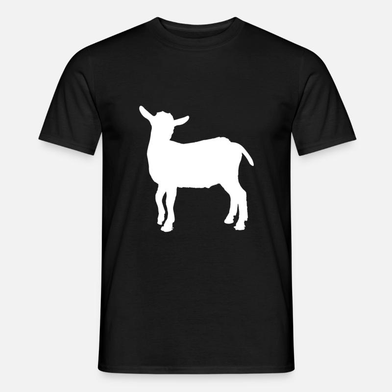 Ziege - Männer T-Shirt - Schwarz