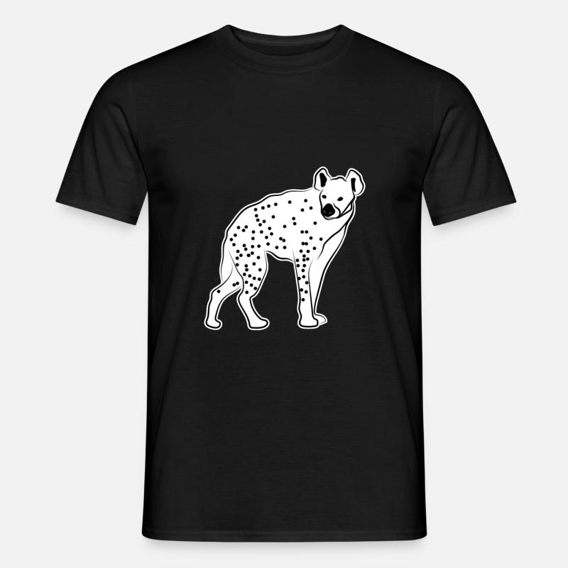 Hyäne Geschenkidee - Männer T-Shirt - Schwarz
