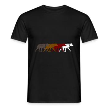 hyena - Men's T-Shirt - black - Front - AI Model Male 178 light (178cm)