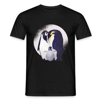 manchot - T-shirt homme - noir - Devant - AI Model Male 178 light (178cm)