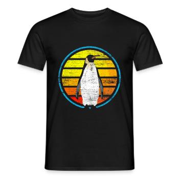 manchot - T-shirt homme - noir - Devant - AI Model Male 178 light (178cm)