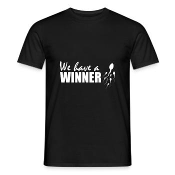 Pregnancy winner - Men's T-Shirt - black - Front - AI Model Male 178 light (178cm)