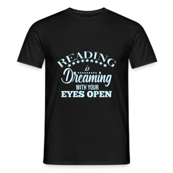 Lesen Fantasie - Männer T-Shirt - Schwarz - Vorne - AI Model Male 178 light (178cm)