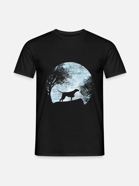 hunting dog - Men's T-Shirt - black