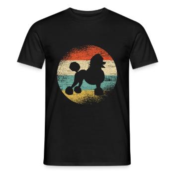poodle - Men's T-Shirt - black - Front - AI Model Male 178 light (178cm)