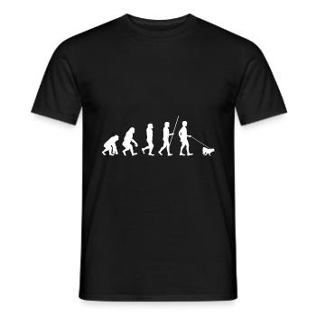 Evolution Pug - T-shirt homme - noir - Devant - AI Model Male 178 light (178cm)