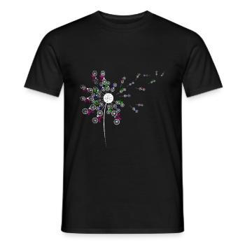 Vélo Pusteblume - T-shirt homme - noir - Devant - AI Model Male 178 light (178cm)