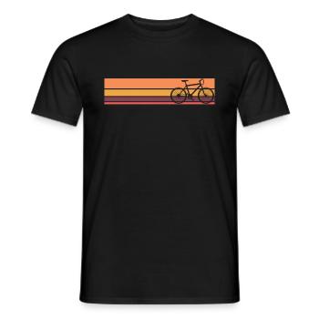 Vélo vélo - T-shirt homme - noir - Devant - AI Model Male 178 light (178cm)