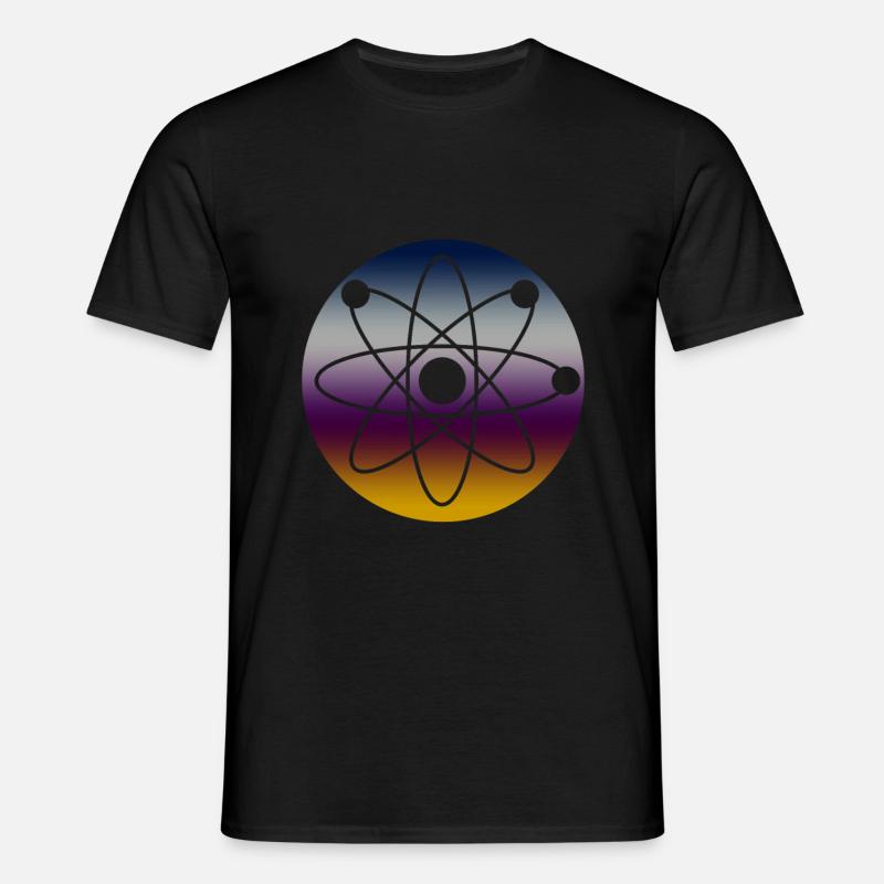 Physics Atom - Men's T-Shirt - black