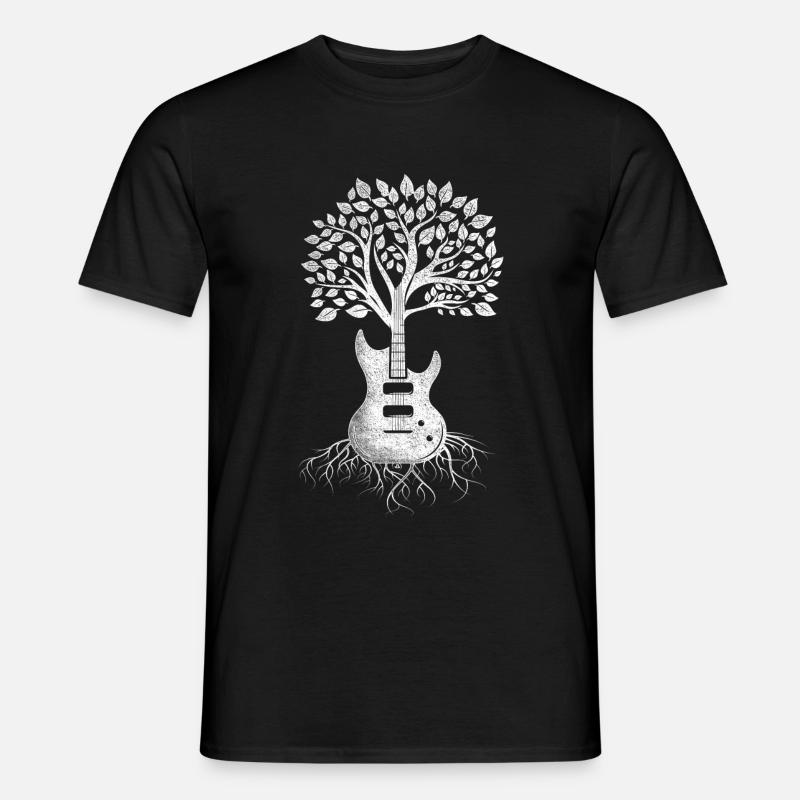 Gitarre Ursprung - Männer T-Shirt - Schwarz