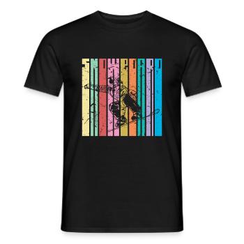 Snowboarden - Männer T-Shirt - Schwarz - Vorne - AI Model Male 178 light (178cm)