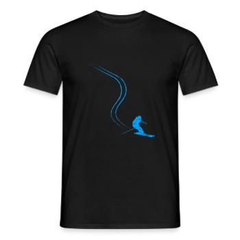 Skieur - T-shirt homme - noir - Devant - AI Model Male 178 light (178cm)