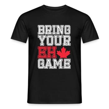 Canada - Men's T-Shirt - black - Front - AI Model Male 178 light (178cm)