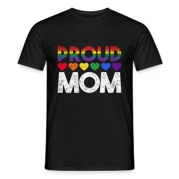 Maman LGBT - T-shirt homme - noir - Devant - AI Model Male 178 light (178cm)