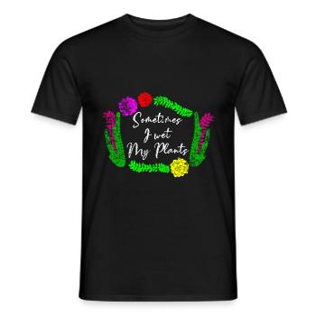 Jardiniers Plantes Eau - T-shirt homme - noir - Devant - AI Model Male 178 light (178cm)