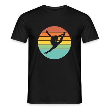 Gymnastics Sports - Men's T-Shirt - black - Front - AI Model Male 178 light (178cm)