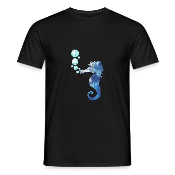 Seepferdchen Meeresbewohner - Männer T-Shirt - Schwarz - Vorne - AI Model Male 178 light (178cm)