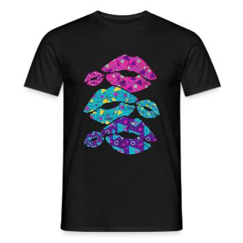 Années 80 - T-shirt homme - noir - Devant - AI Model Male 178 light (178cm)