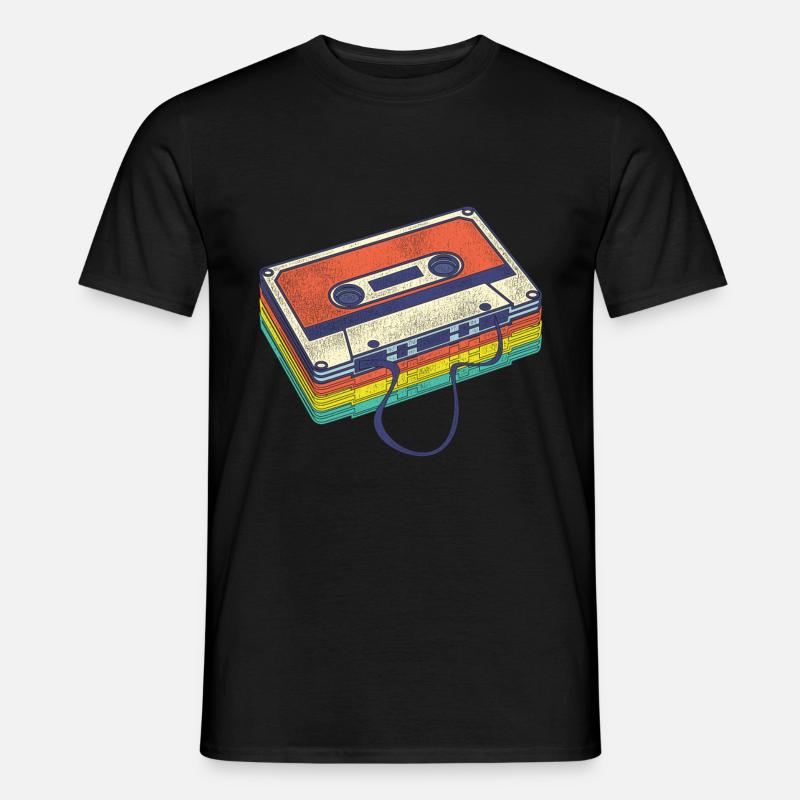 80er - Männer T-Shirt - Schwarz