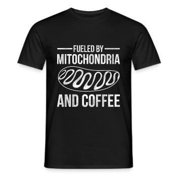 Biology mitochondria - Men's T-Shirt - black - Front - AI Model Male 178 light (178cm)
