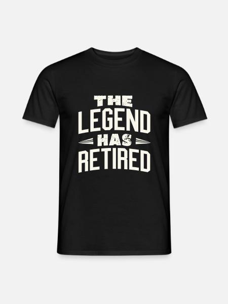 The legend is retired - Men's T-Shirt - black