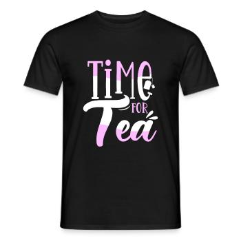 Tee - Männer T-Shirt - Schwarz - Vorne - AI Model Male 178 light (178cm)