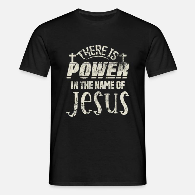 Jesus - Männer T-Shirt - Schwarz