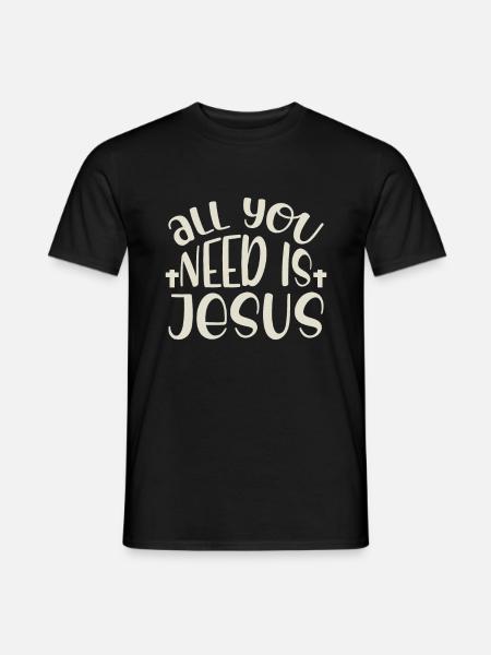 Jesus - Men's T-Shirt - black