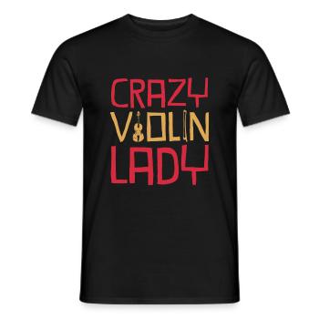 violon - T-shirt homme - noir - Devant - AI Model Male 178 light (178cm)