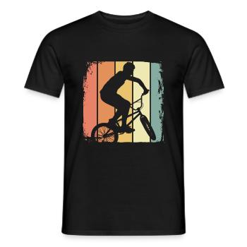 BMX retro - Männer T-Shirt - Schwarz - Vorne - AI Model Male 178 light (178cm)