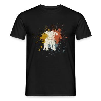 Baby Hund retro - Männer T-Shirt - Schwarz - Vorne - AI Model Male 178 light (178cm)