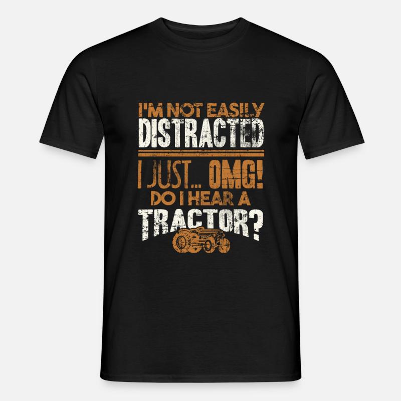 Traktor - Männer T-Shirt - Schwarz