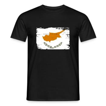 Chypre - T-shirt homme - noir - Devant - AI Model Male 178 light (178cm)