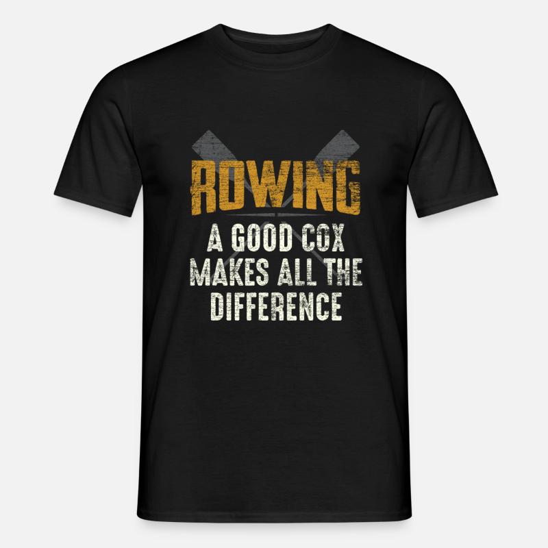Rudern Steuermann - Männer T-Shirt - Schwarz