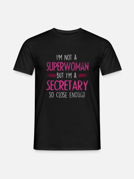 secretary - Men's T-Shirt - black