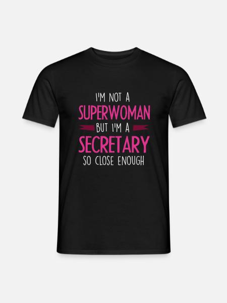 secretary - Men's T-Shirt - black