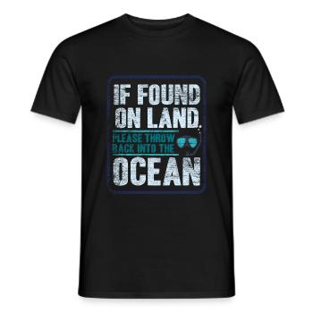 Diving divers - Men's T-Shirt - black - Front - AI Model Male 178 light (178cm)