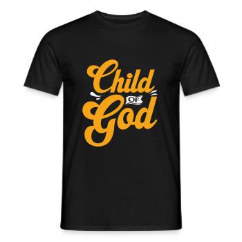 child of God - Men's T-Shirt - black - Front - AI Model Male 178 light (178cm)
