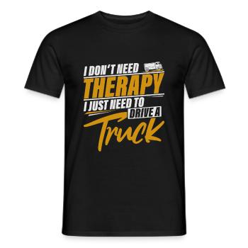 Trucker - Männer T-Shirt - Schwarz - Vorne - AI Model Male 178 light (178cm)