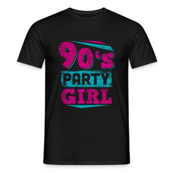 '90s Music Girls - Men's T-Shirt - black - Front - AI Model Male 178 light (178cm)