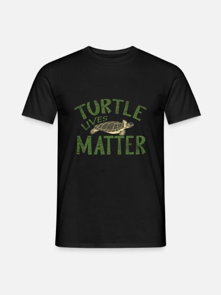 tortue - T-shirt homme - noir
