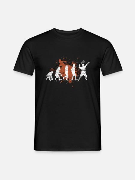 Tennis - Männer T-Shirt - Schwarz