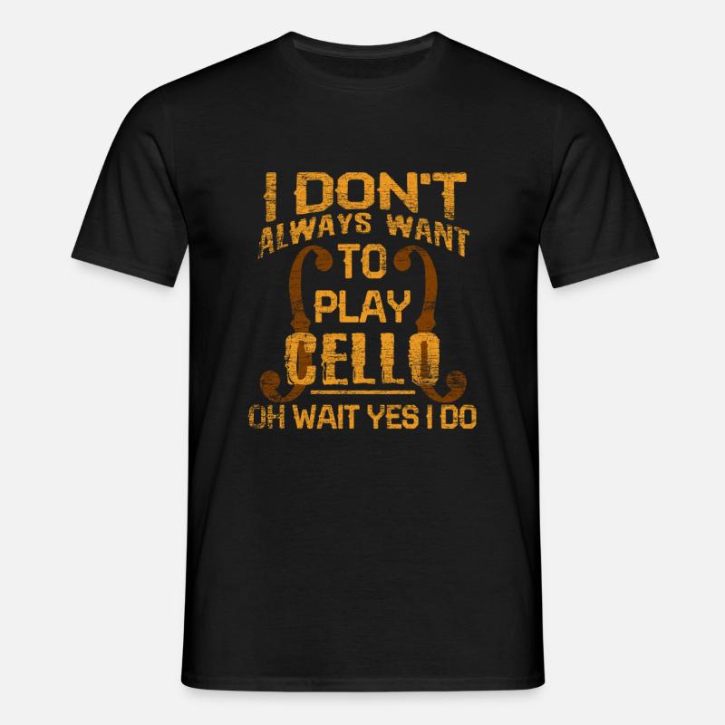 Cello - Männer T-Shirt - Schwarz