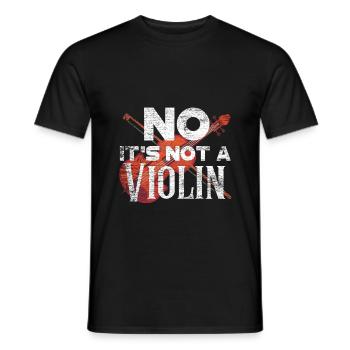 violoncelle - T-shirt homme - noir - Devant - AI Model Male 178 light (178cm)