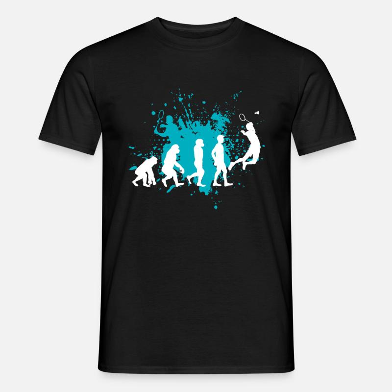 Badminton - Männer T-Shirt - Schwarz