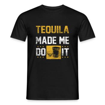 tequila - T-shirt homme - noir - Devant - AI Model Male 178 light (178cm)
