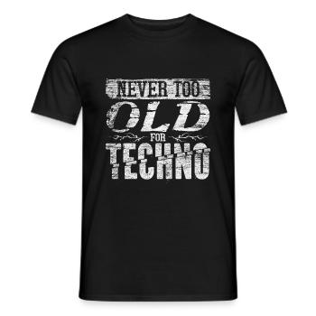 Techno - T-shirt homme - noir - Devant - AI Model Male 178 light (178cm)