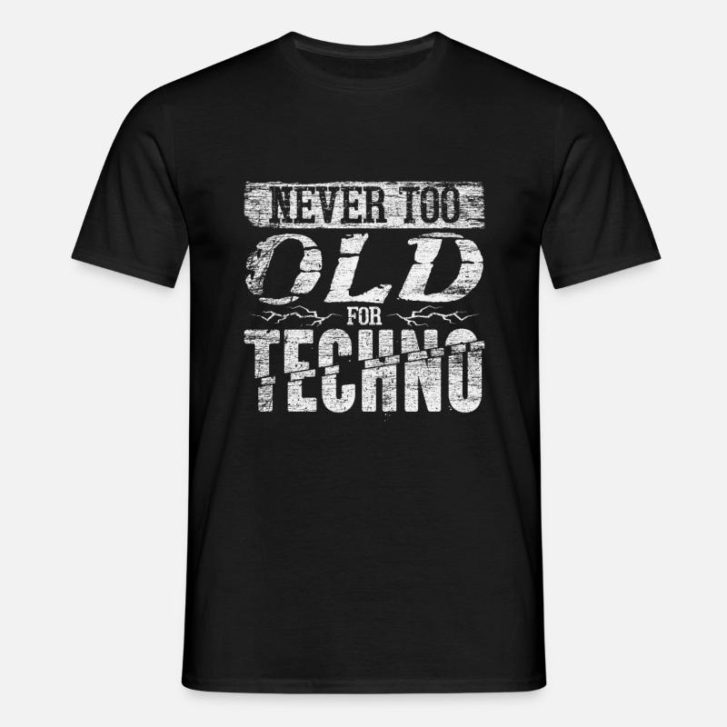 Techno - Men's T-Shirt - black